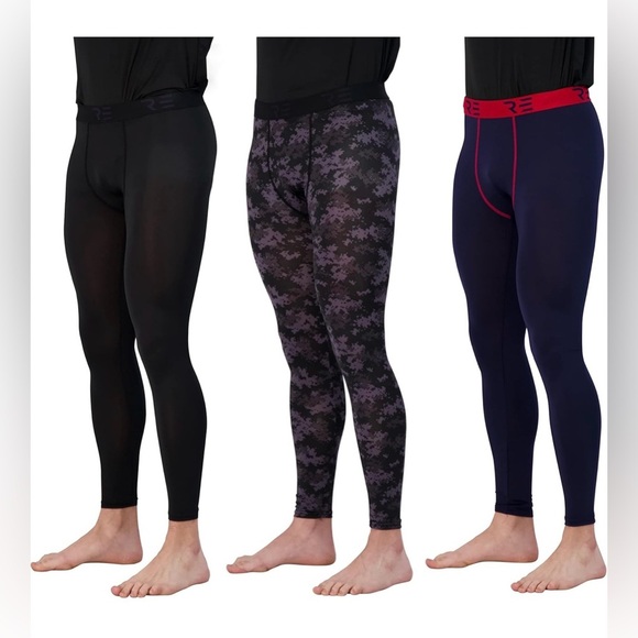 NEW Real Essentials 3 pack mensBig & Tall Compression pants sz 3XLT 50-52 waist - Picture 1 of 5